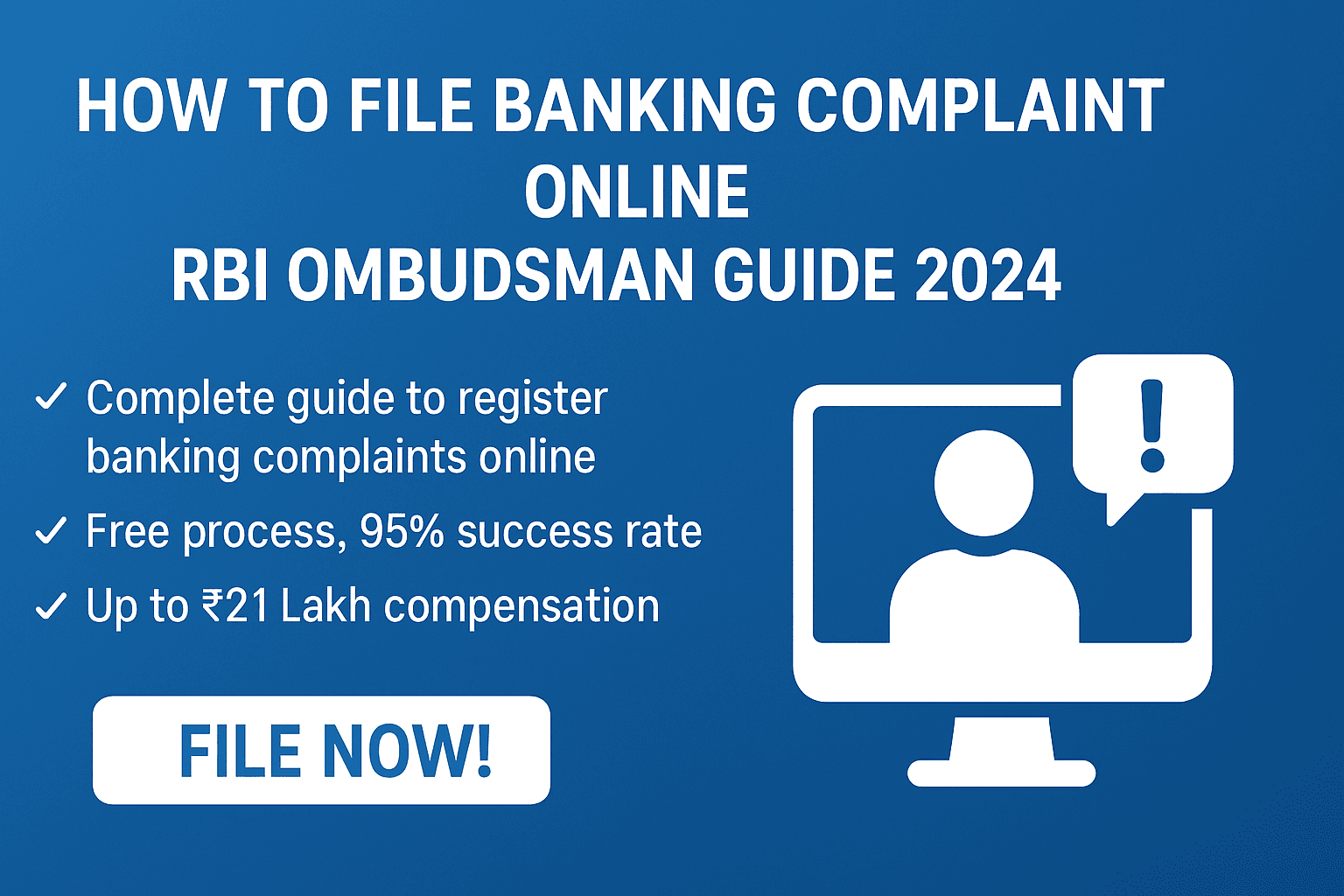 How to File Banking Complaint Online RBI Ombudsman Guide