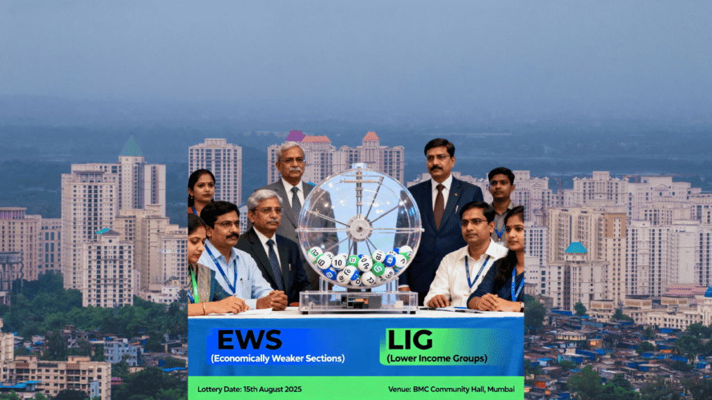 BMC housing lottery 2025 offering 426 affordable flats in Mumbai for EWS and LIG categories with online lottery draw system